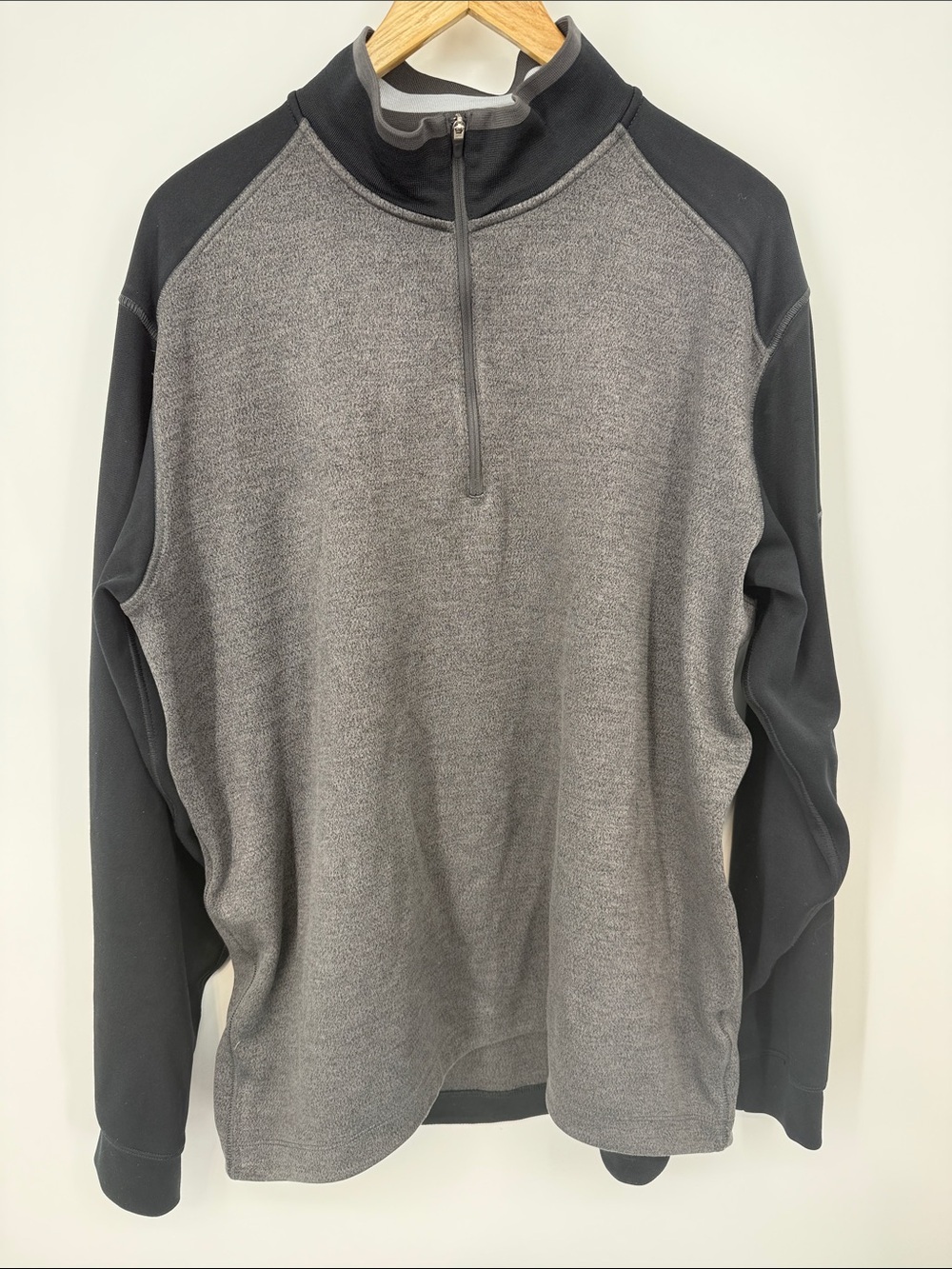 Nike Golf Black & Gray Dri-Fit Tour Performance Pullover Size XL